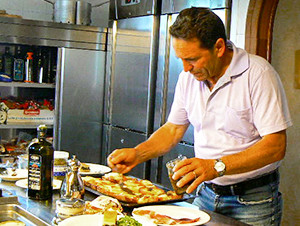 chef preparing lunch in Irpinia