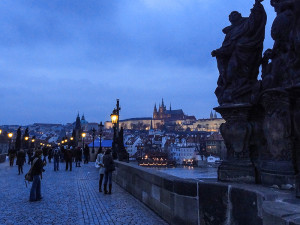 people on a bridge