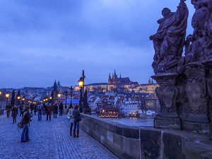 people on a bridge