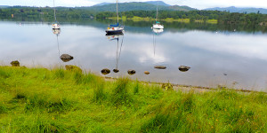 boats on a lake