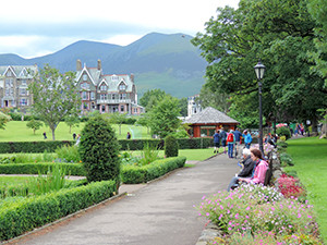 people seated in a park
