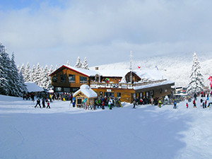 The lodge at Mont Sutton in the  Eastern Townships of Quebec