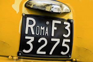 a car lisence plate
