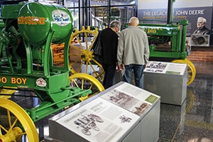 two men in a museum along the Mississippi