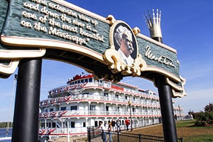 a riverboat on the Mississippi River