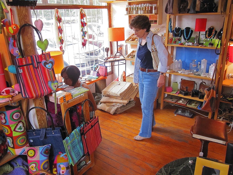 A woman in a boutique, one of the places in Mexico City to visit