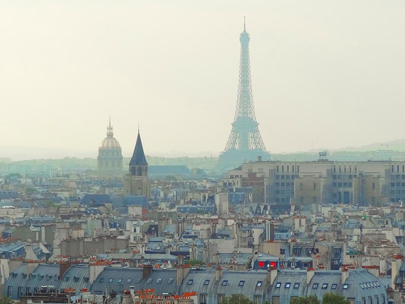 a view of Paris, one of the top places in France