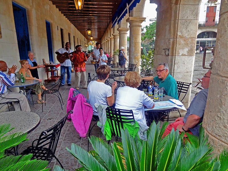 a cafe in the old city, one of the things to do in Havana Cuba