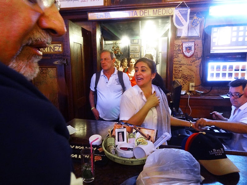 people in La Bodeguita del Medio, one of the things to see in Havana Cuba