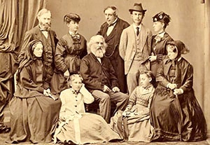 "Henry Wordsworth Longfellow and his family