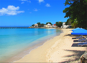 beach on a Caribbean island