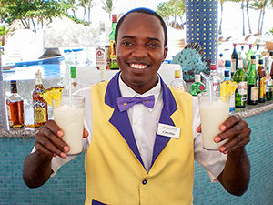 A Caribbean bartender