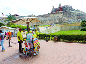 A large fort in Cartagena