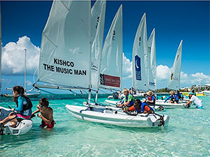 boats off a beach