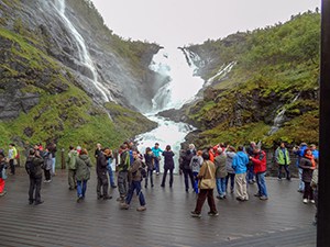 a waterfall