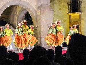 folk dancers seen on a day trip from Mexico City