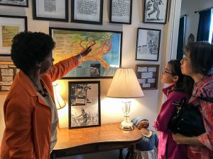 people in a museum in Memphis, Tennessee