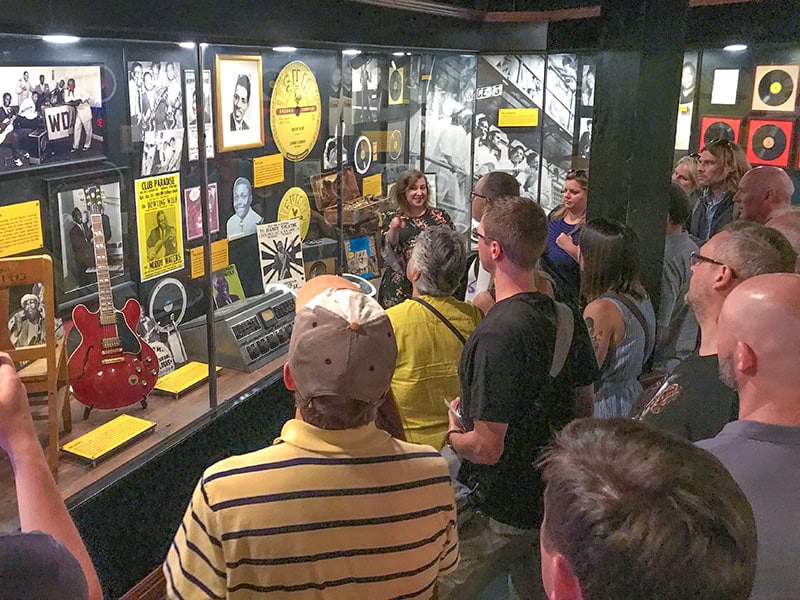 people viewing a museum exhibit -- things to do in Memphis