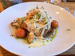 A plate of of redfish 