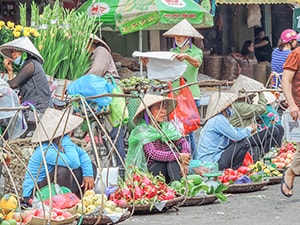 an Asian market - best city in Vietnam