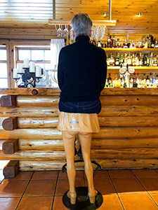 man at a bar - Iceland ice caves
