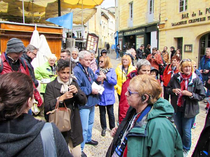 group of people on a tour