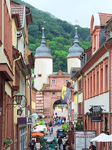 people walking through the Old Town, one of things to do in Heidelberg