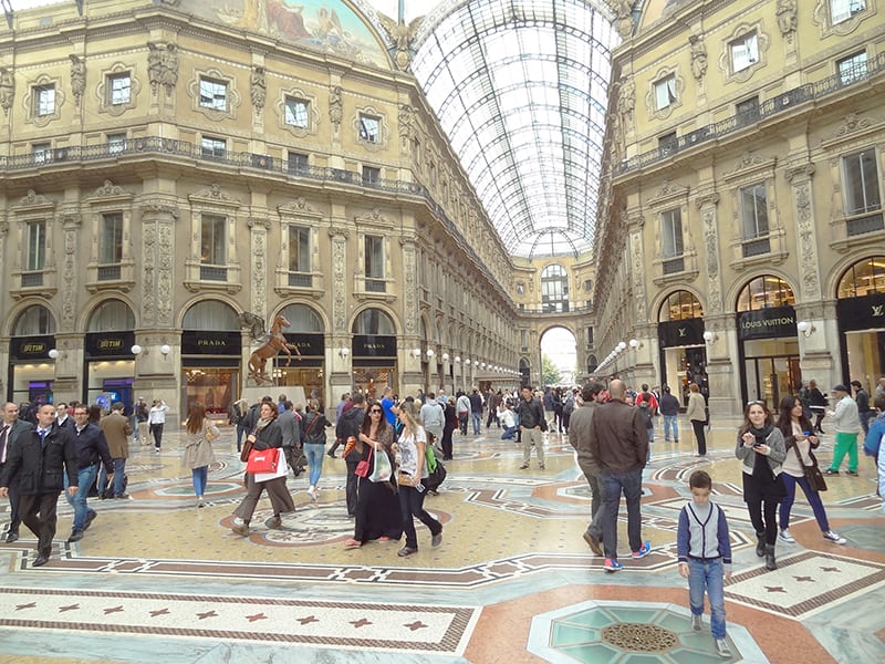 The Galleria Vittorio Emanuele II in Milano