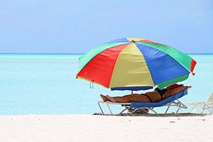 beach umbrella Silversea Muse