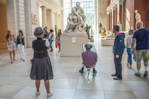 sculpture in a museum Museum Mile New York