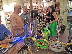 people in a pub in Cornwall