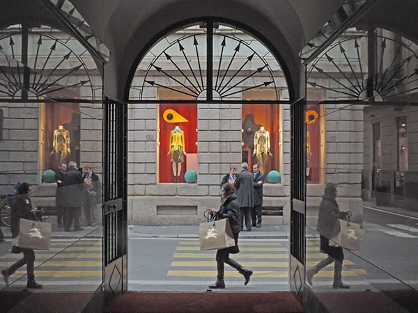 people on a street