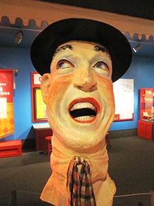A clown exhinit in the Ringling Circus Museum - things to do in Sarasota