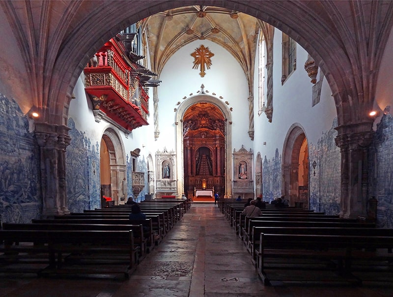 image of a monastery in Coimbra, Portugal you can see on a day trip from Lisbon