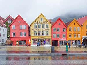 colorful wooden buildings - things to do in Bergen Norway