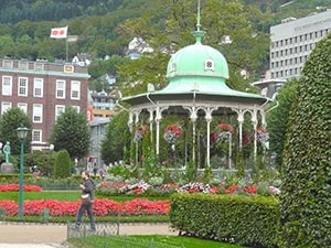 a colorful park - things to do in Bergen Norway