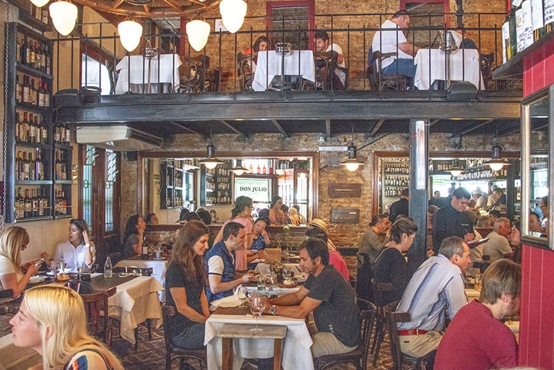 people in a steak house in Buenos Aires