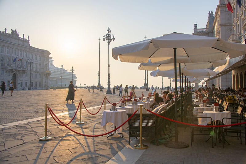 the Piazza Unità d'Italia in Trieste, one of the best travel experiences you can have in Italy
