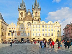 winter in old town square, one of the best times to visit prague