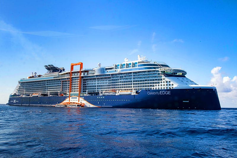 the Celebrity Edge sailing
