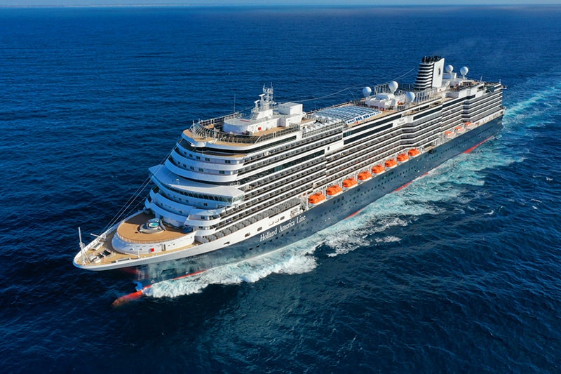 ariel view of the Halland America Nieuw Statendam
