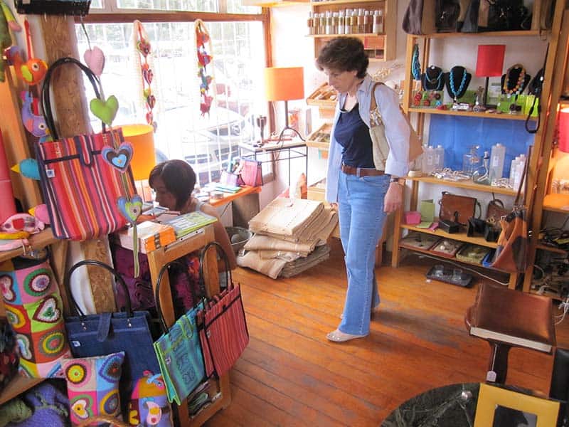 a woman in a boutique in San Angel Mexico City