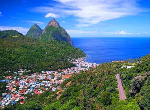 Soufrere with many St. Lucia accommodation