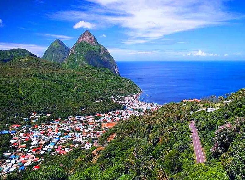 Soufrere with many St. Lucia accommodation