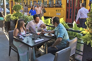 people dining at a restaurant, one of the things to do in Little Rock