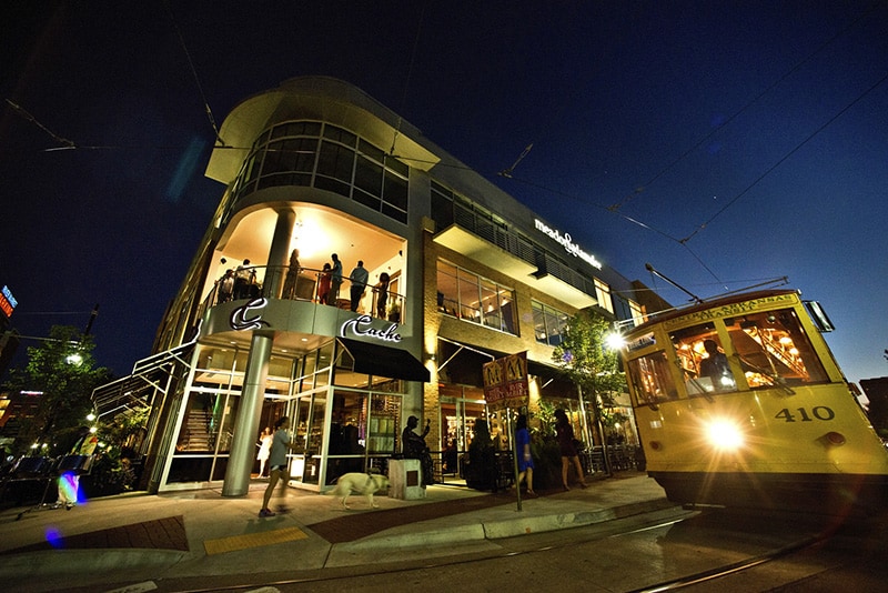 people visiting bars and restaurants in the evening, one of the things to do in Little Rock