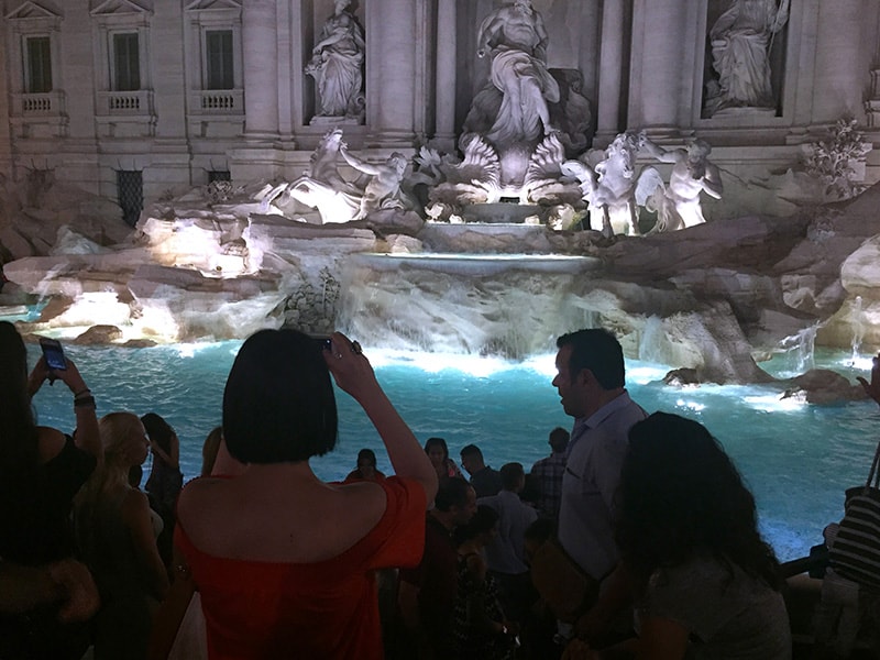 The Trevi Fountain, one of the places to visit in Rome