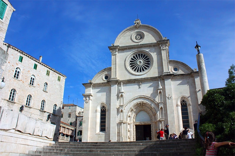 a white church in one of the best cities in croatia