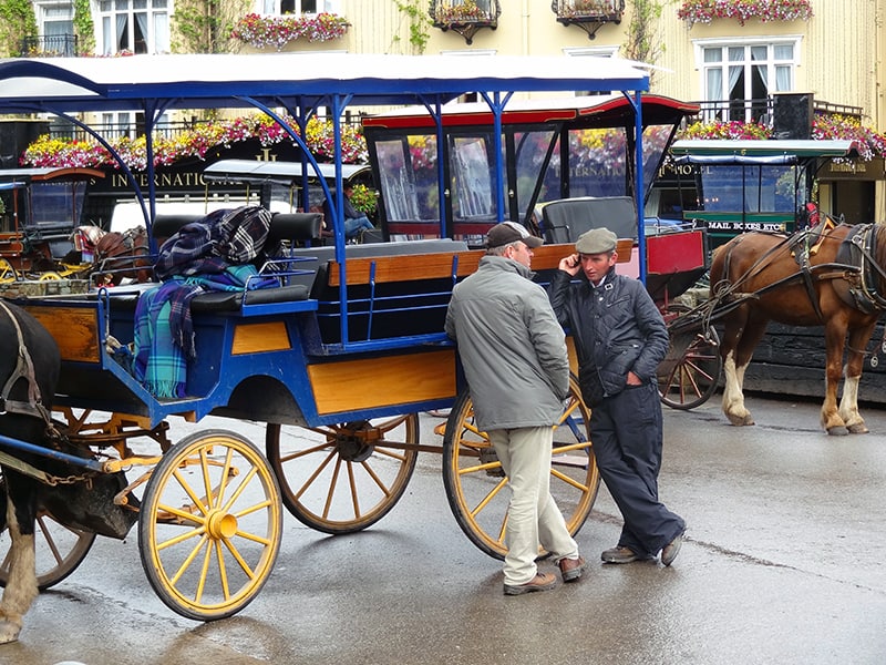Horse cart drivers in Killarney Ireland