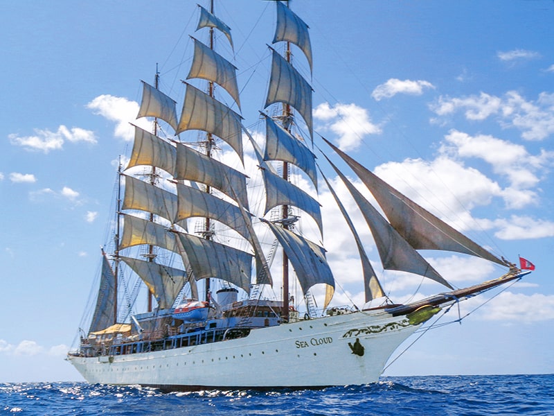 a sailing ship - Sea Cloud Cruise